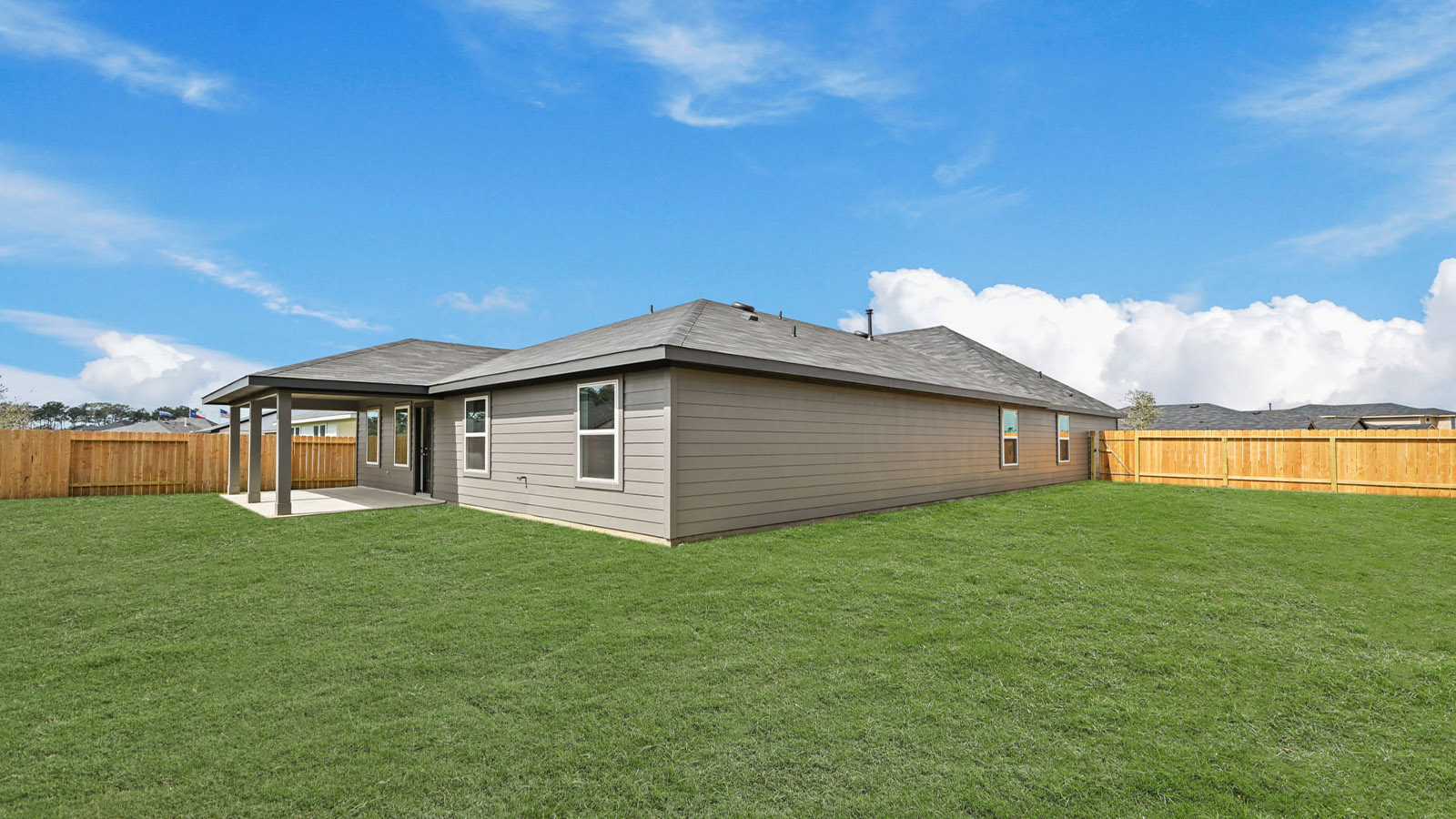 Fully Landscaped backyard