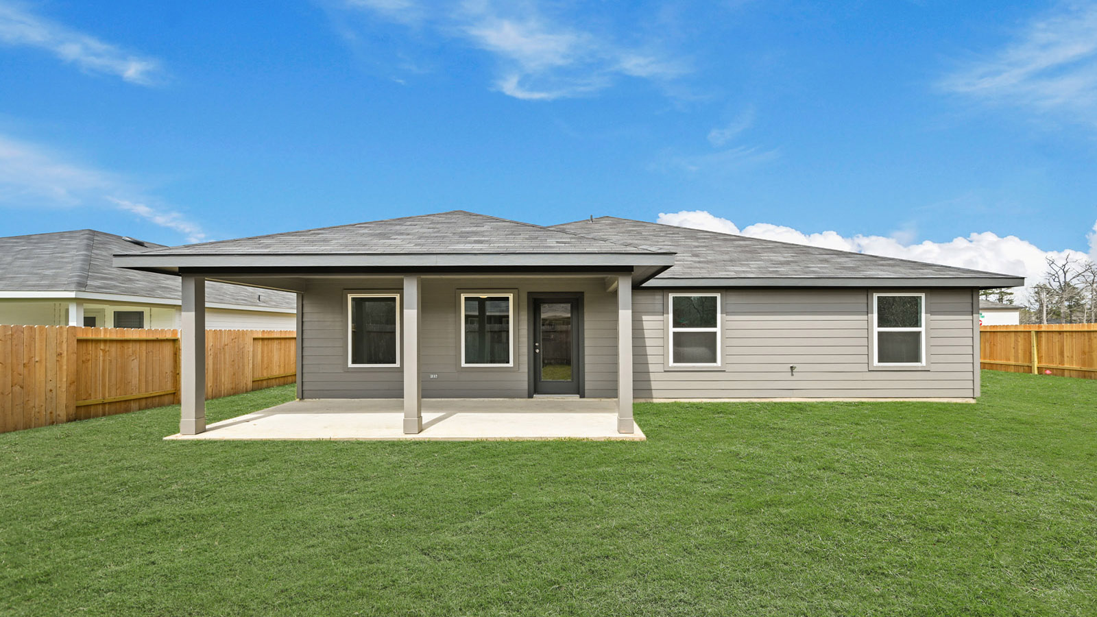 Fully Landscaped backyard