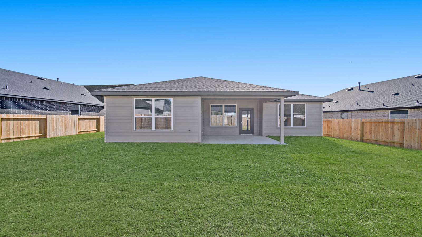 Fully Landscaped backyard