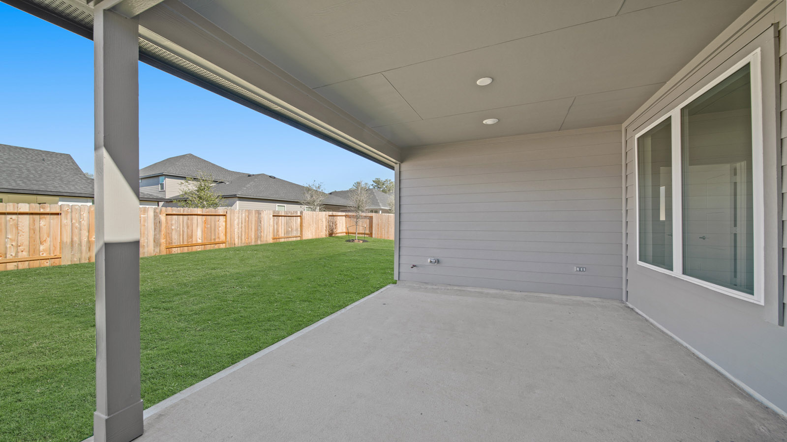 Fully Landscaped backyard