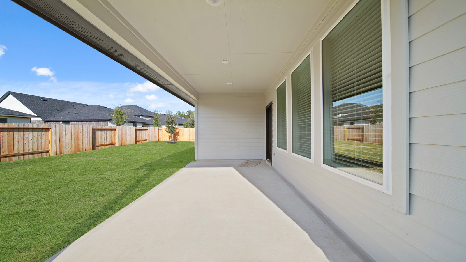 Fully Landscaped backyard