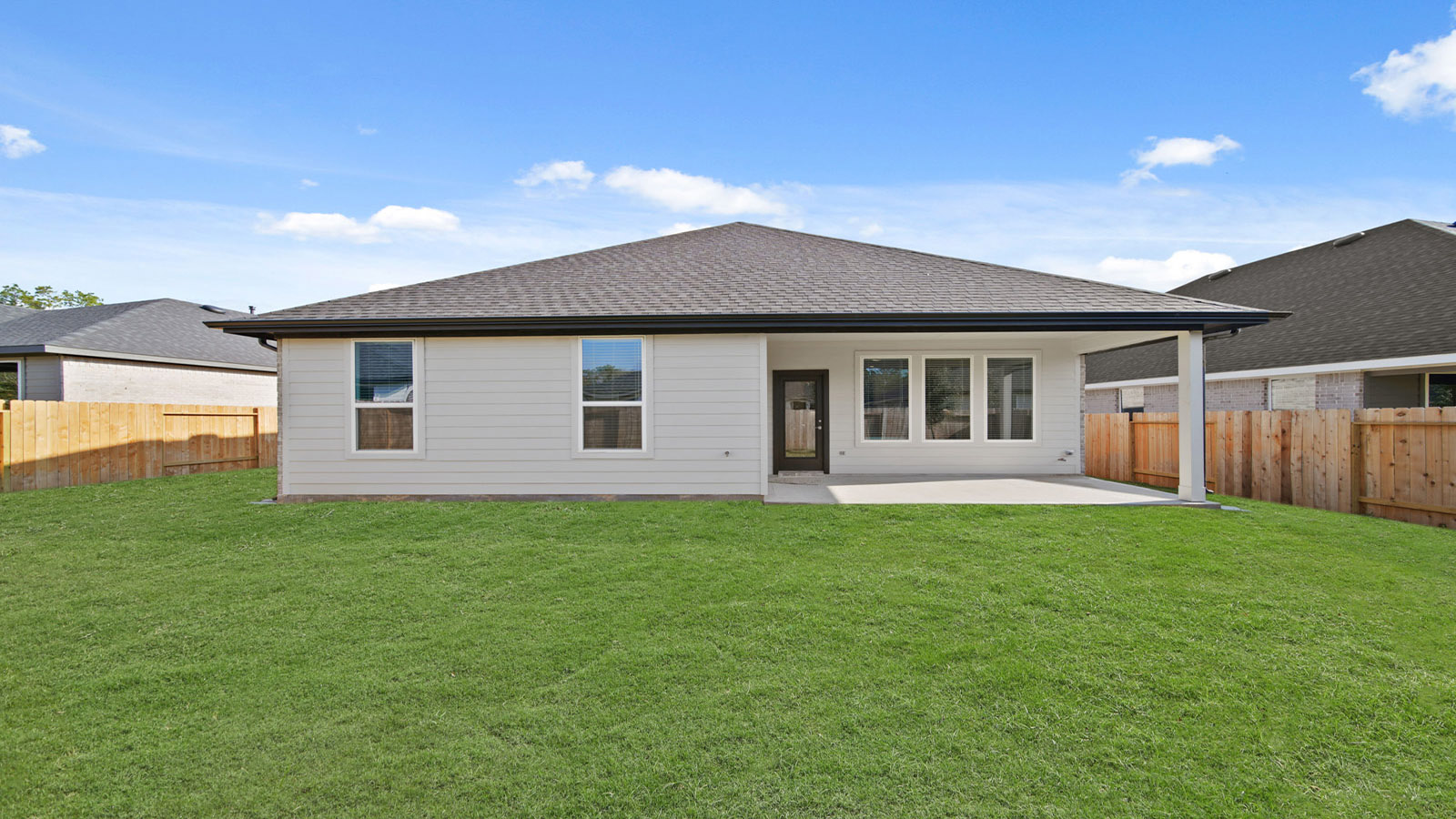 Fully Landscaped backyard