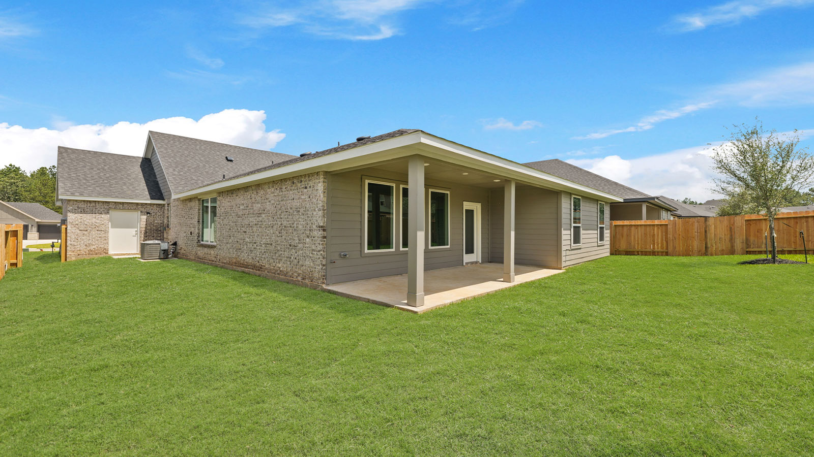 Fully Landscaped backyard