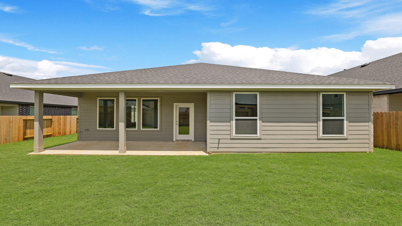 Fully Landscaped backyard