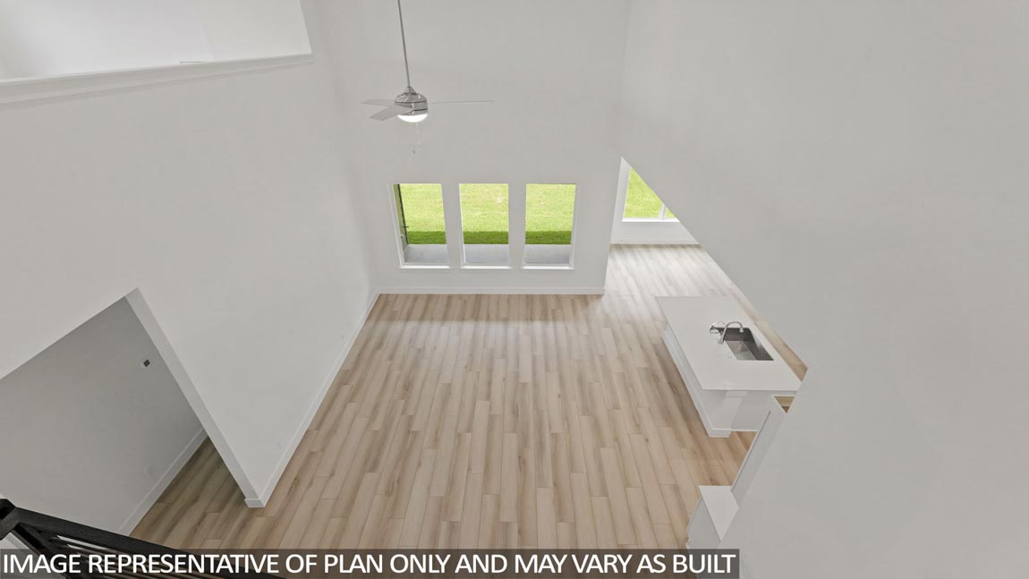 Open concept living, dining, and kitchen area