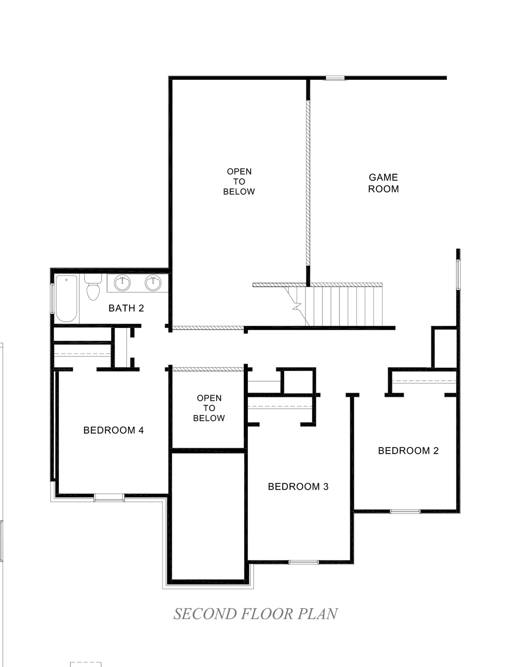 2594 Second-Story Floor Plan
