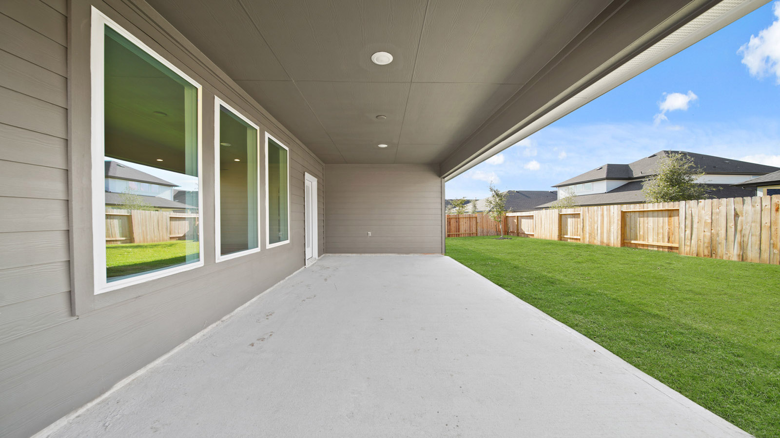 Fully Landscaped backyard