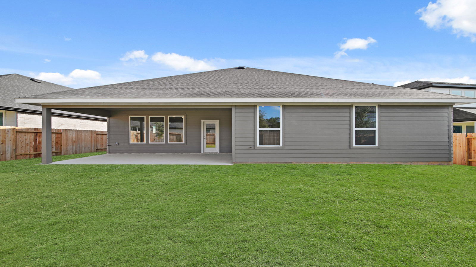 Fully Landscaped backyard
