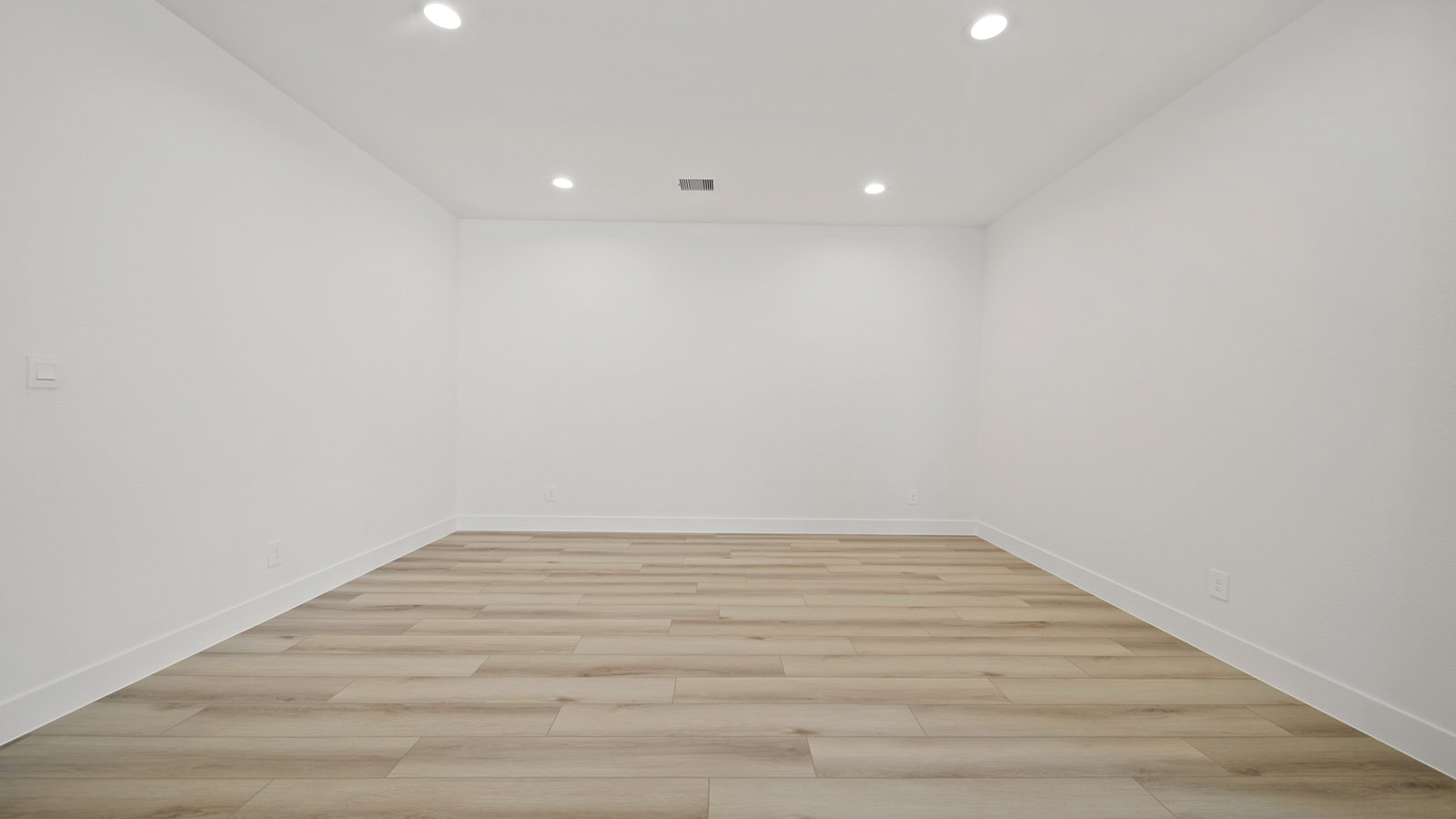 Open concept living, dining, and kitchen area