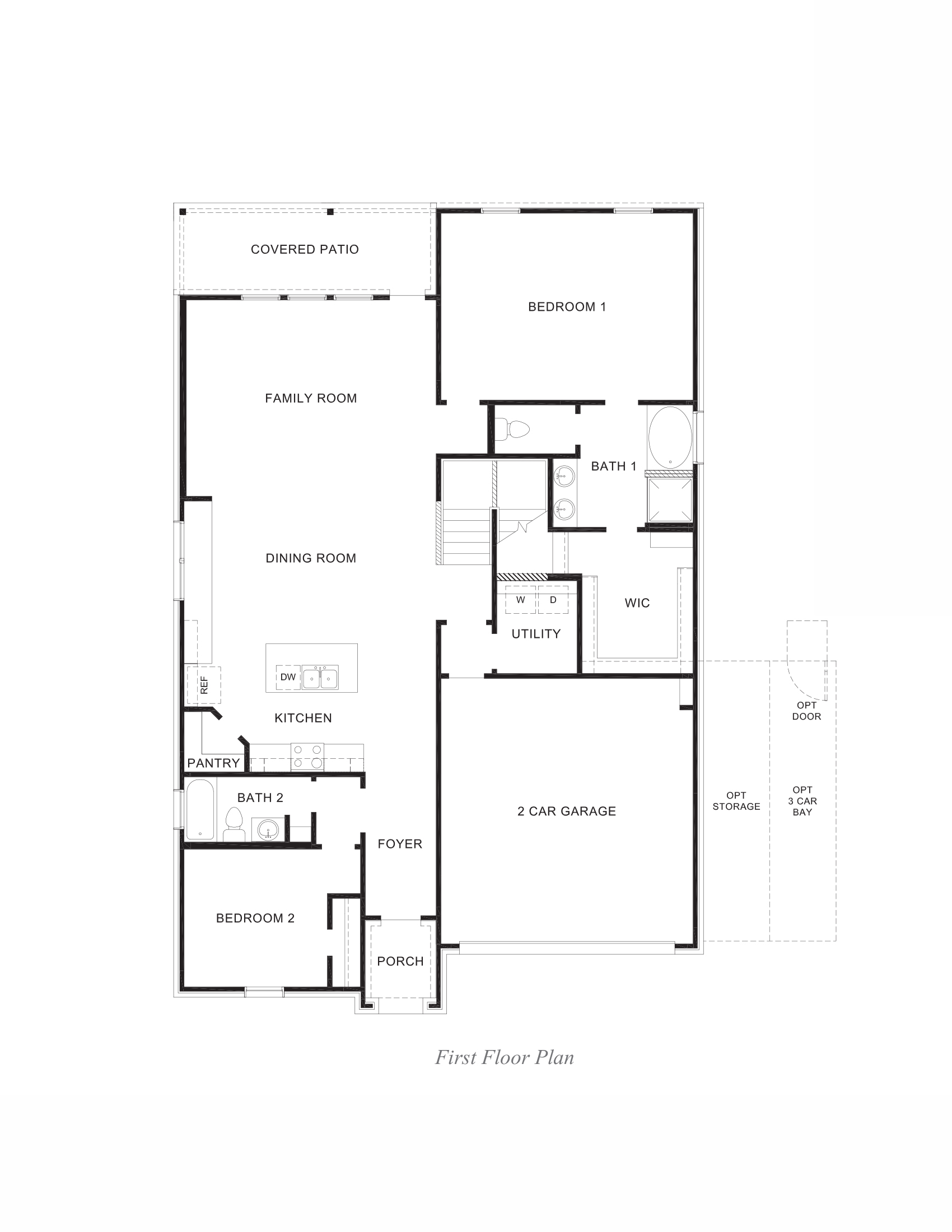 2733 First-Story Floor Plan