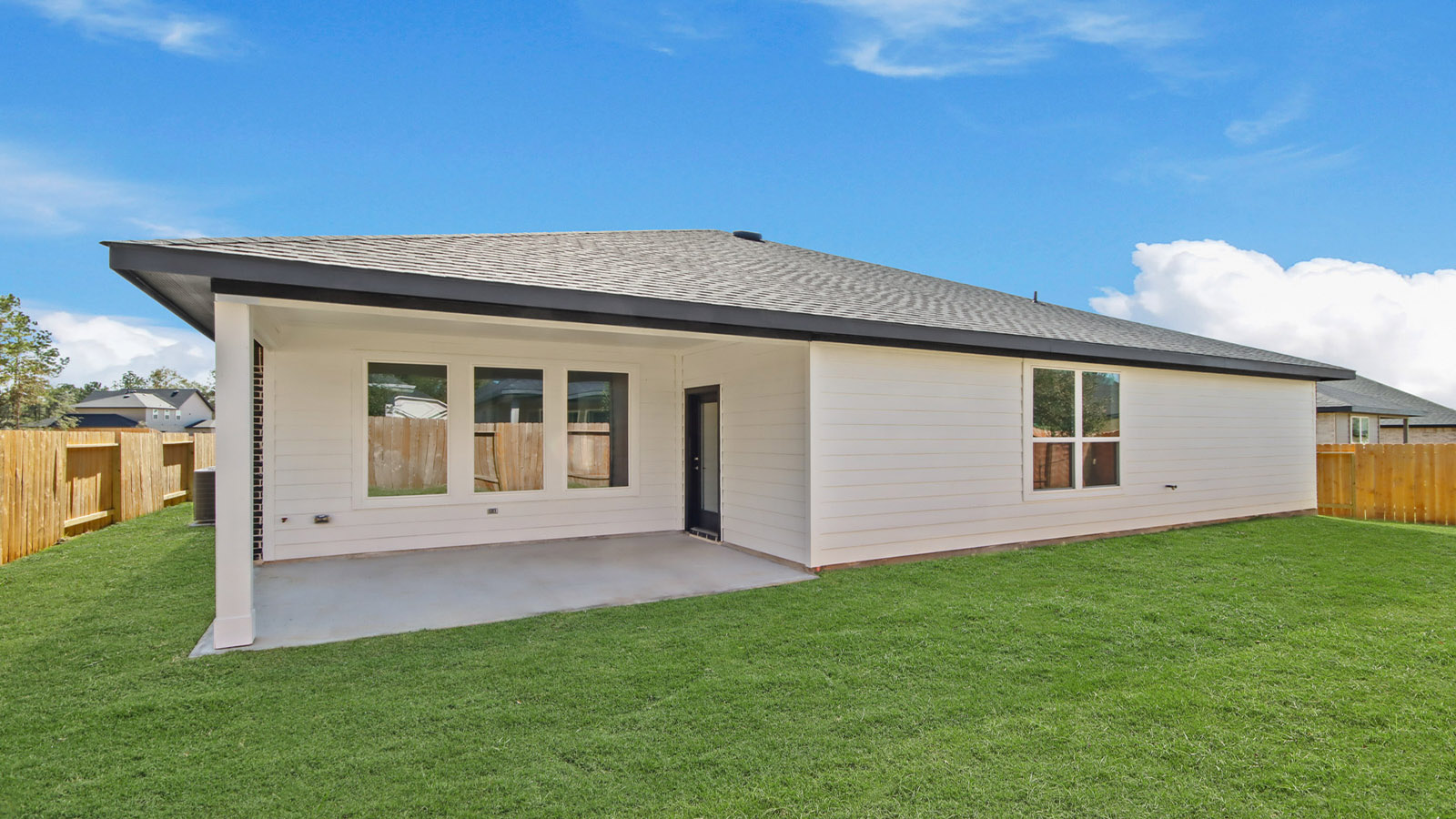 Fully Landscaped backyard