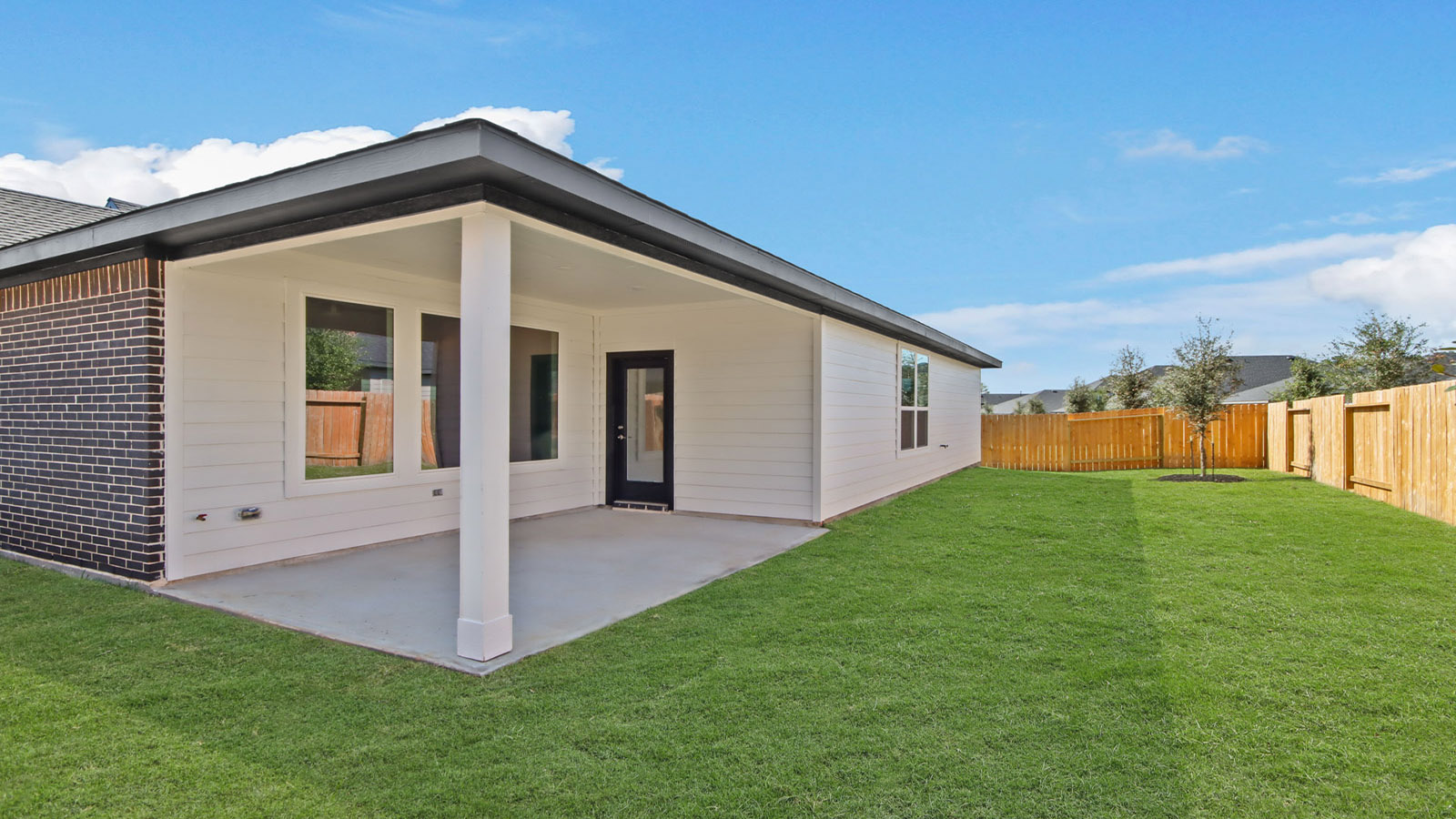 Fully Landscaped backyard