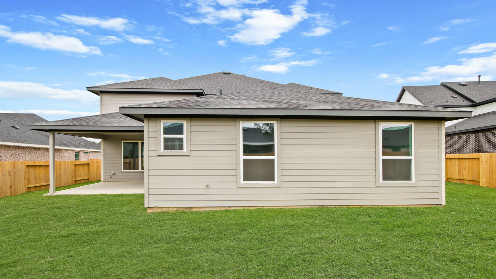 Fully Landscaped backyard