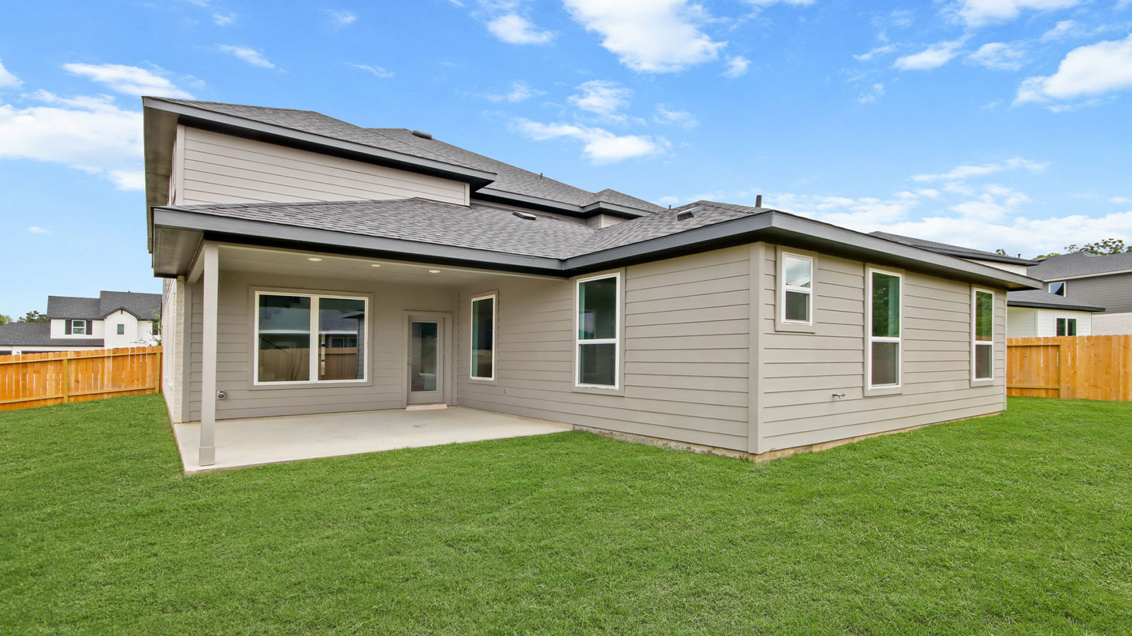 Fully Landscaped backyard