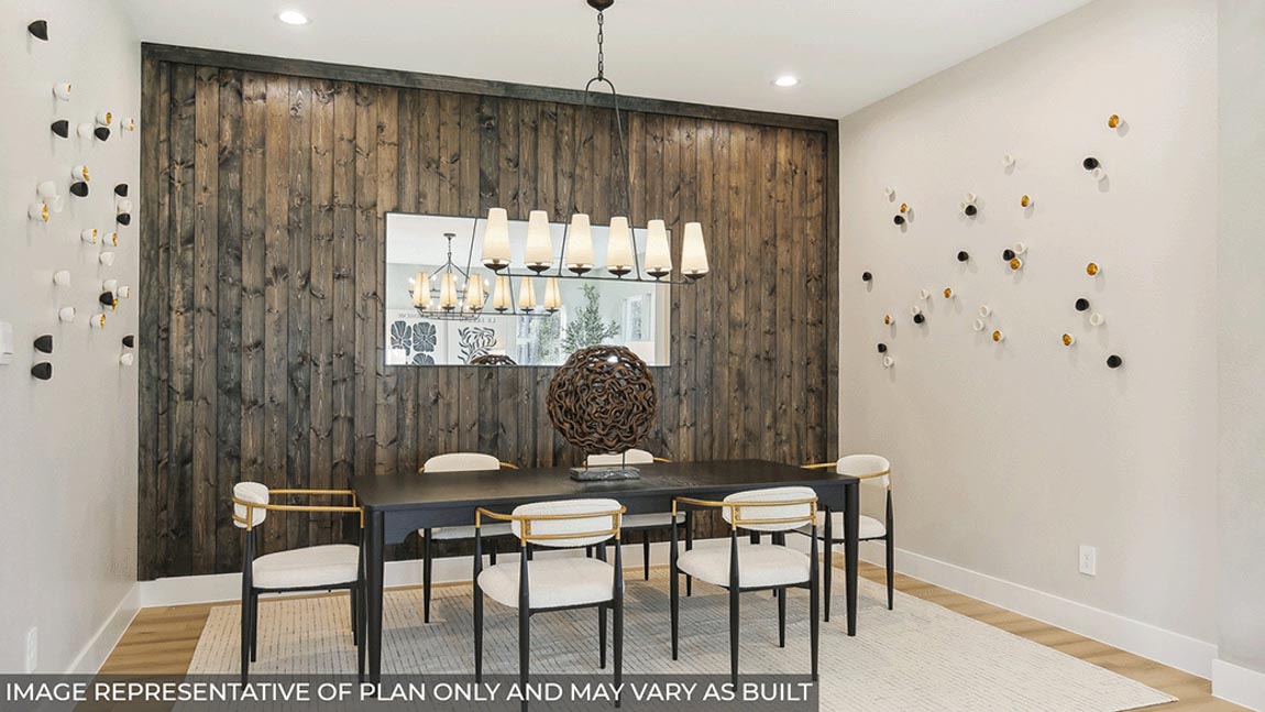 Dining area with vinyl flooring