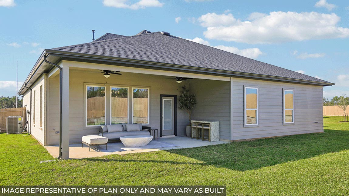 Large lot with landscaped backyard