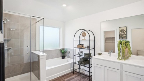 Utility room with hanging storage