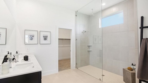Primary bathroom with super shower