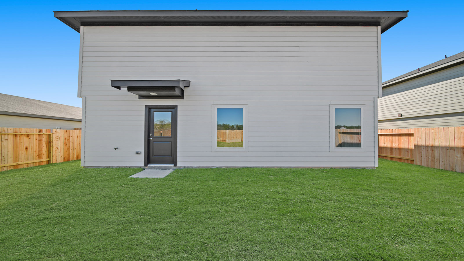 Fully Landscaped backyard