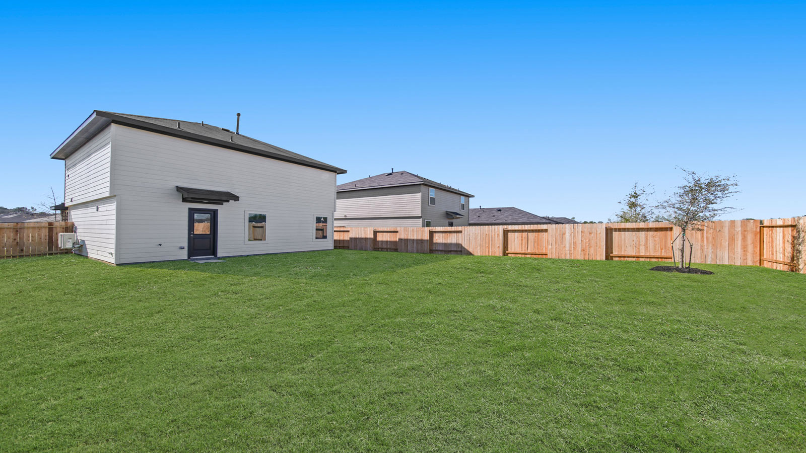 Fully Landscaped backyard