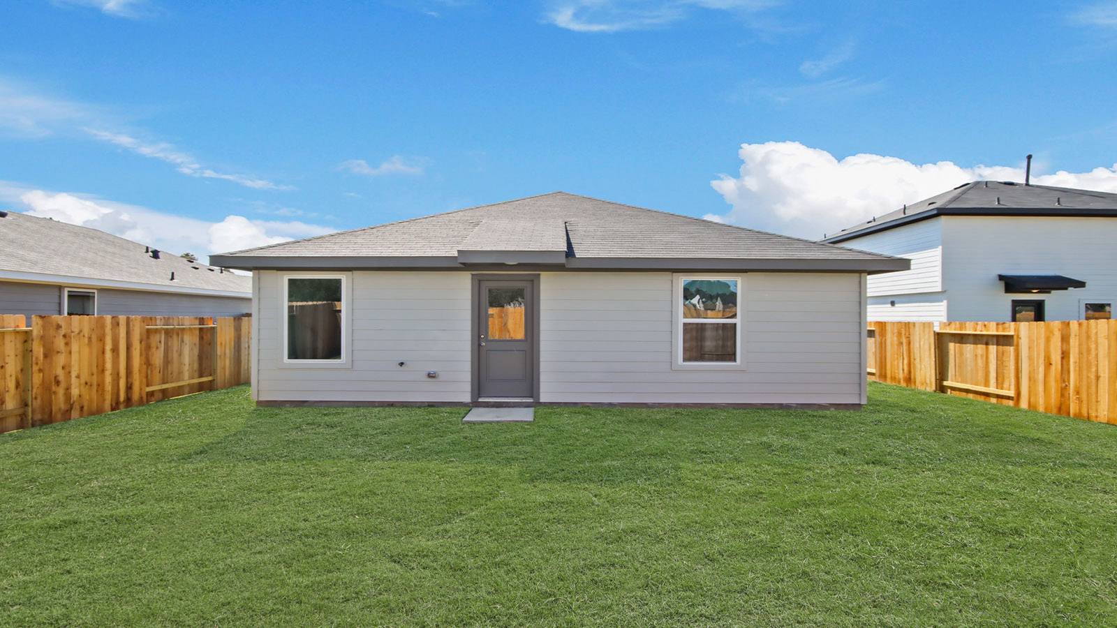 Fully Landscaped backyard