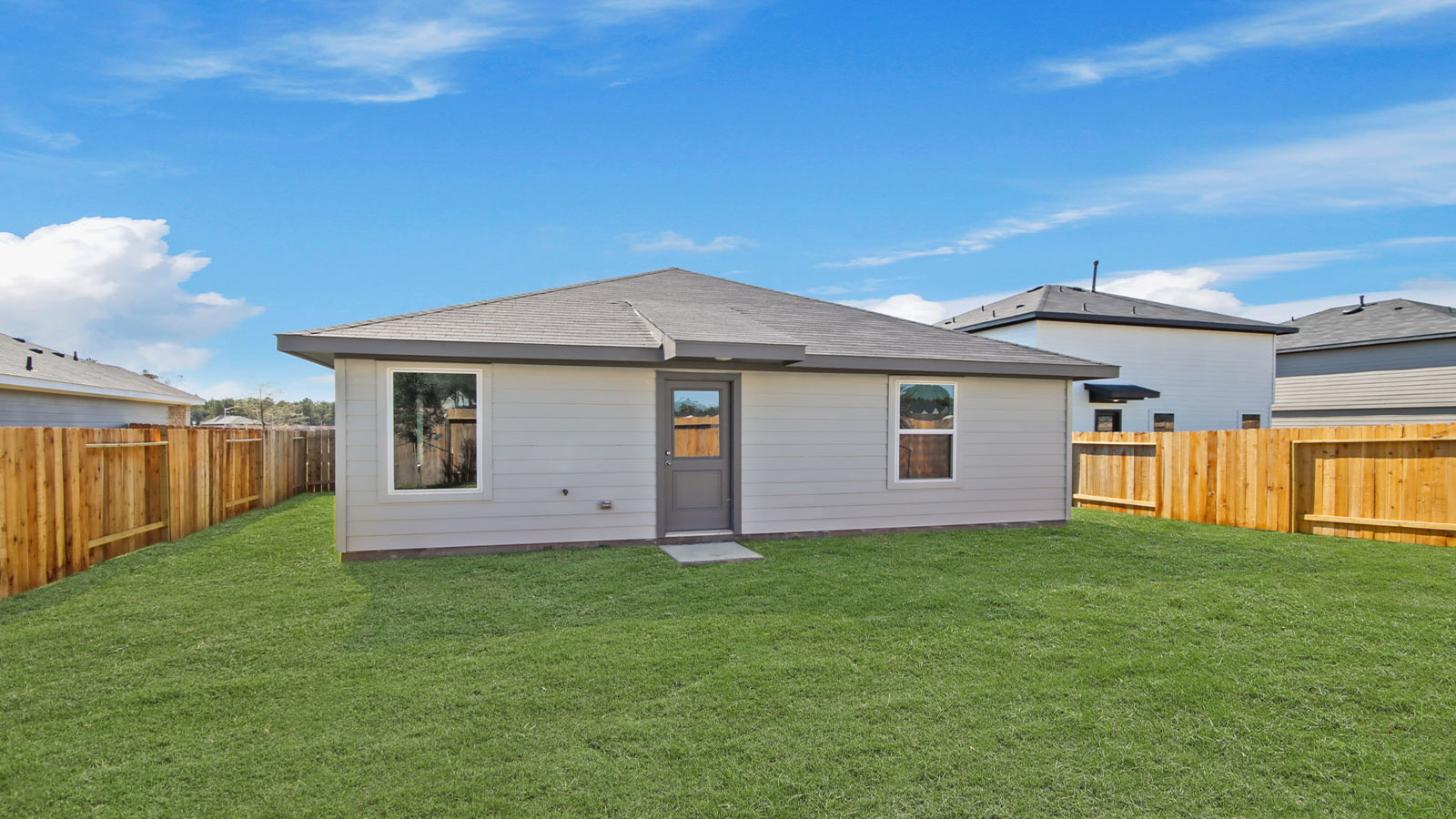 Fully Landscaped backyard
