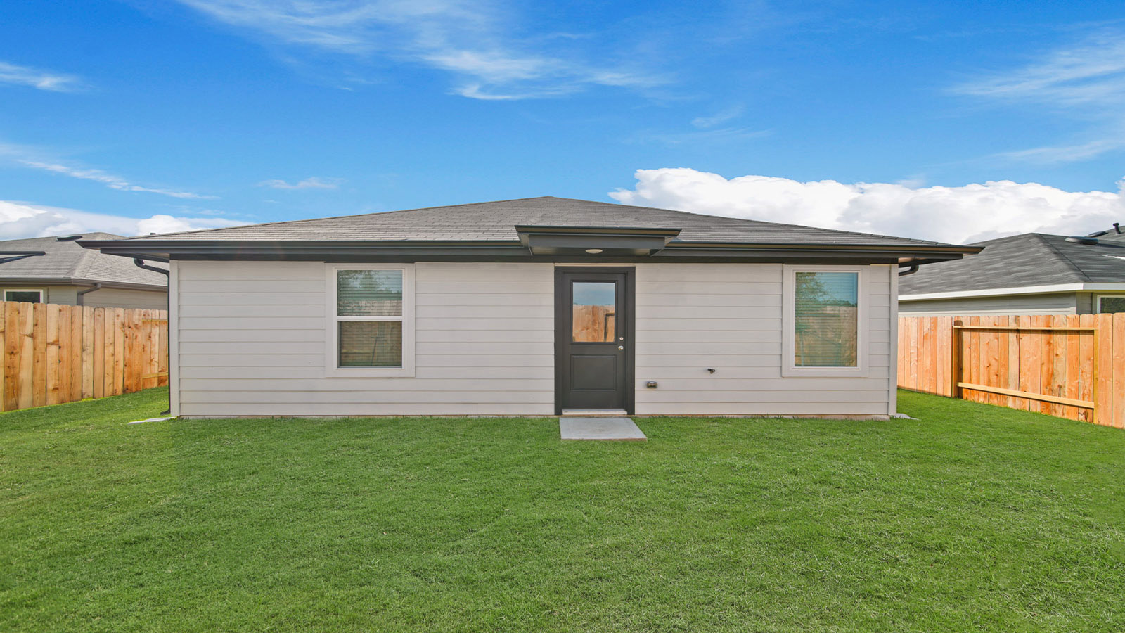 Fully Landscaped backyard
