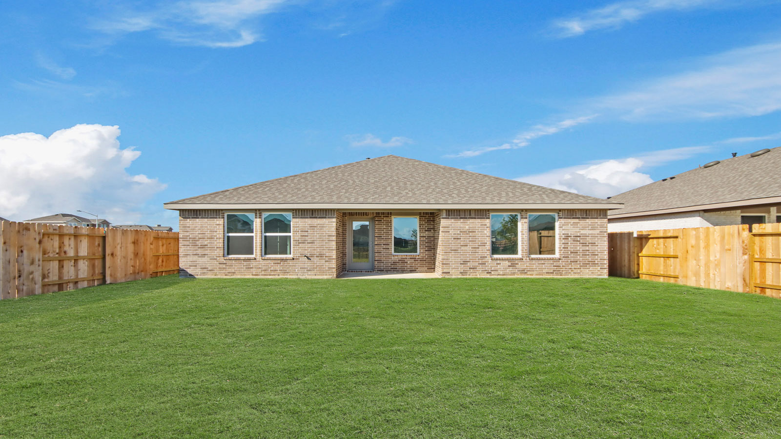 Fully Landscaped backyard