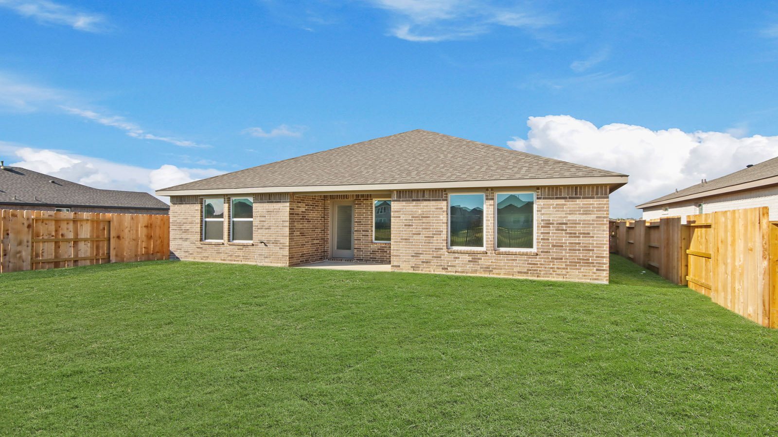 Fully Landscaped backyard