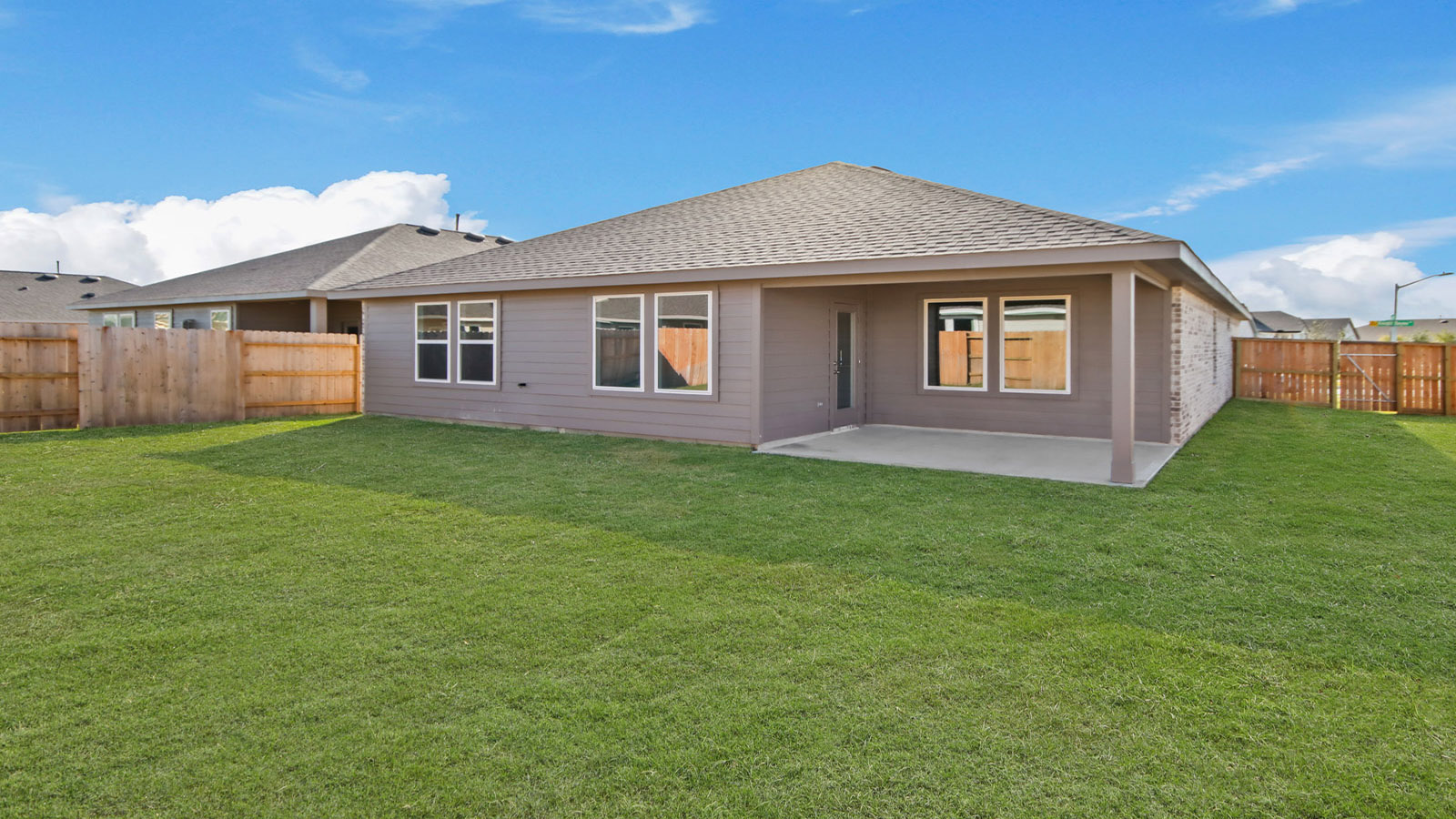 Fully Landscaped backyard