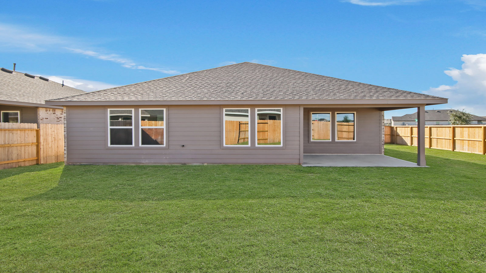 Fully Landscaped backyard