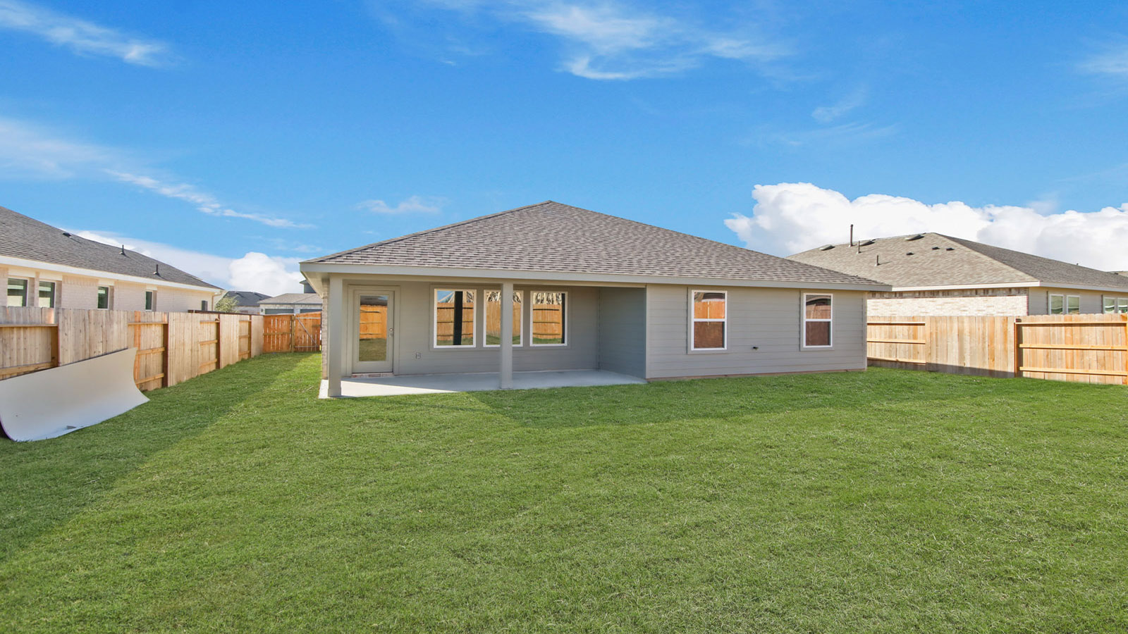 Fully Landscaped backyard