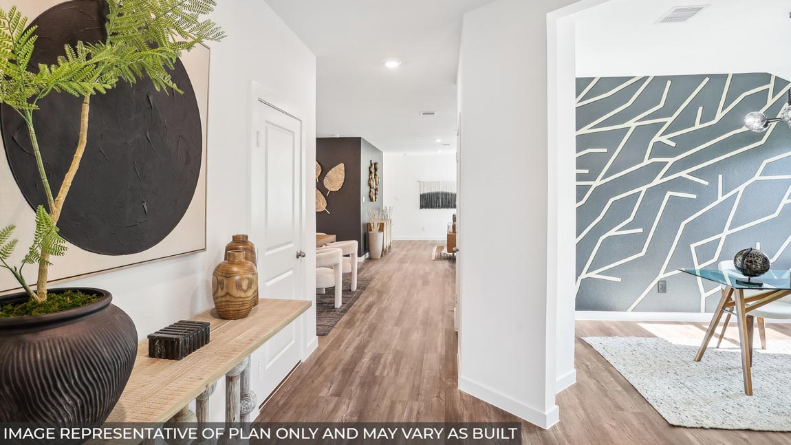 Study with vinyl flooring