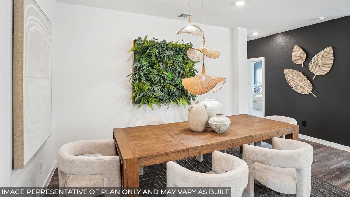 Open concept living, dining, and kitchen area