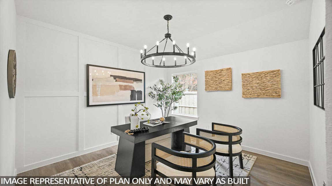 Study with vinyl flooring