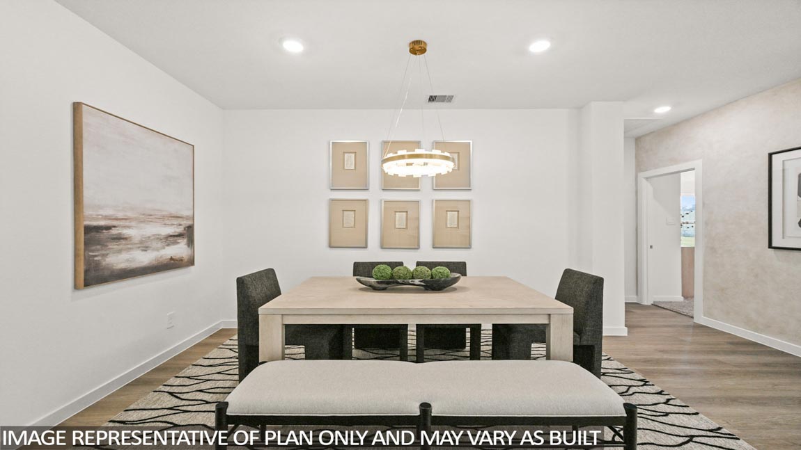 Open concept living, dining, and kitchen area