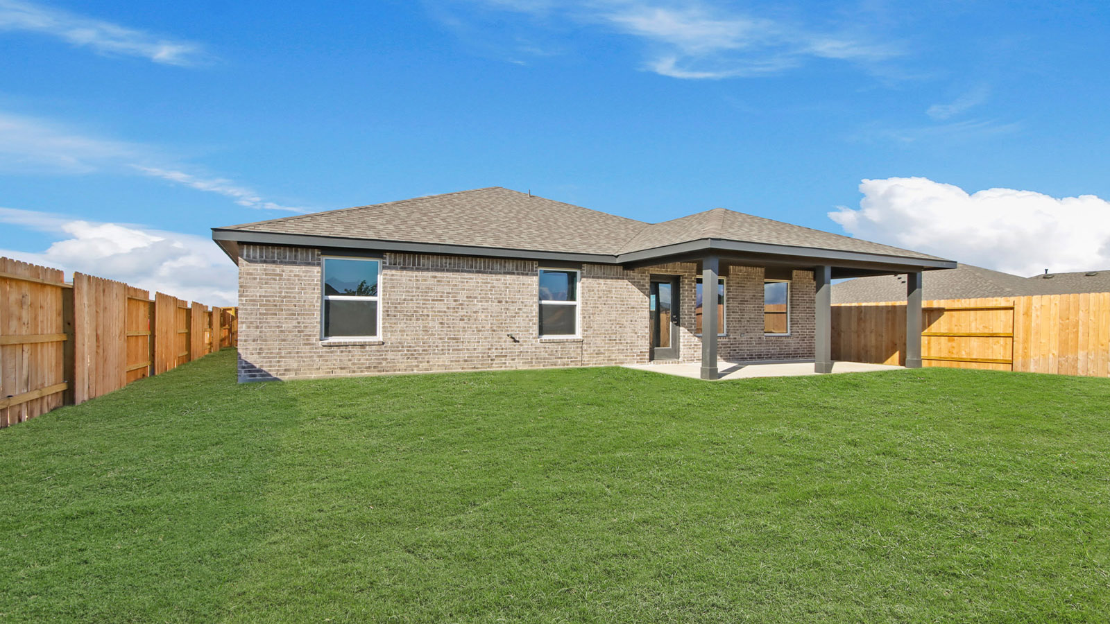 Fully Landscaped backyard