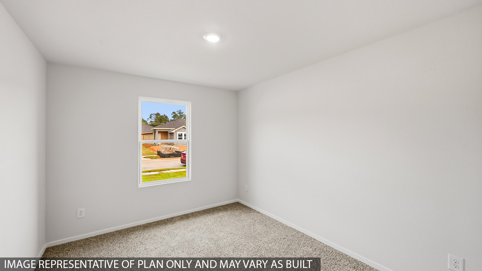 Secondary bedroom with bright window