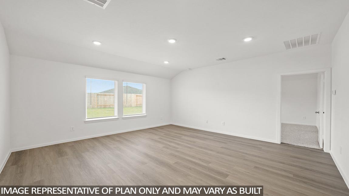 Open concept living, dining, and kitchen area
