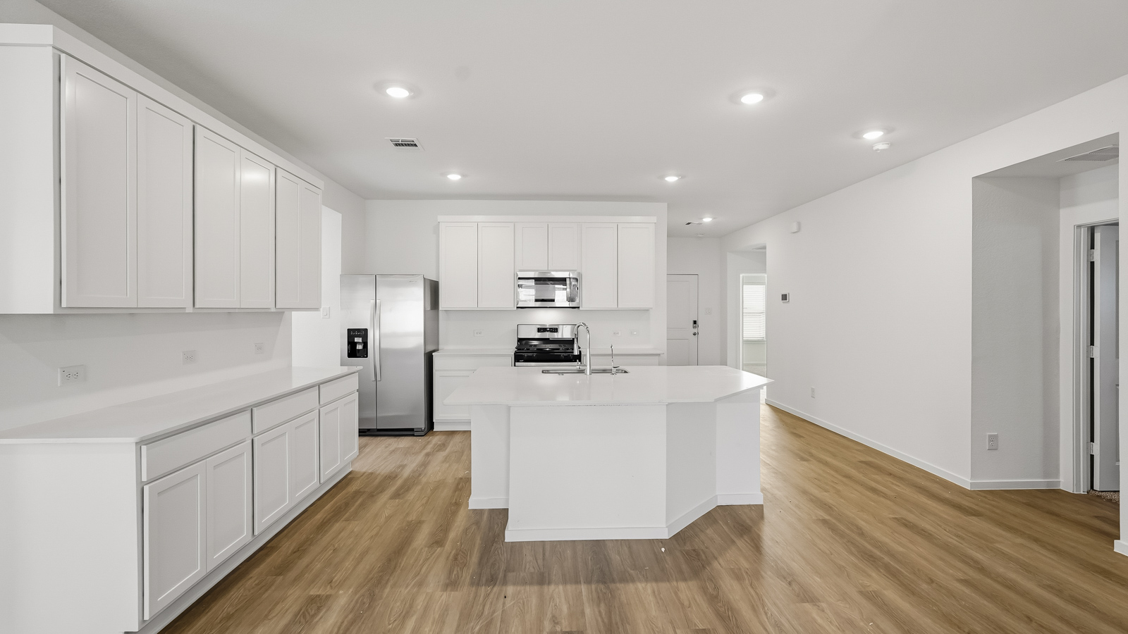 kitchen with island