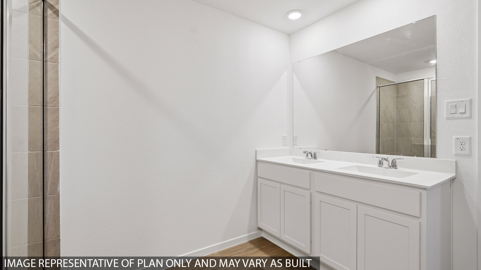 bathroom with double sinks