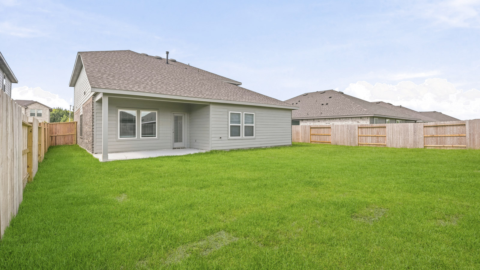 Fully Landscaped backyard