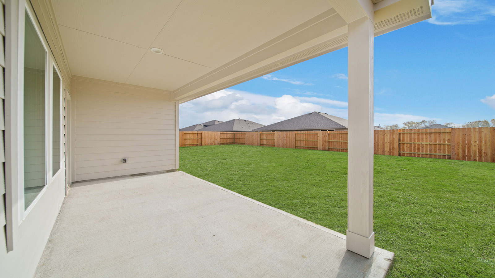 Fully Landscaped backyard