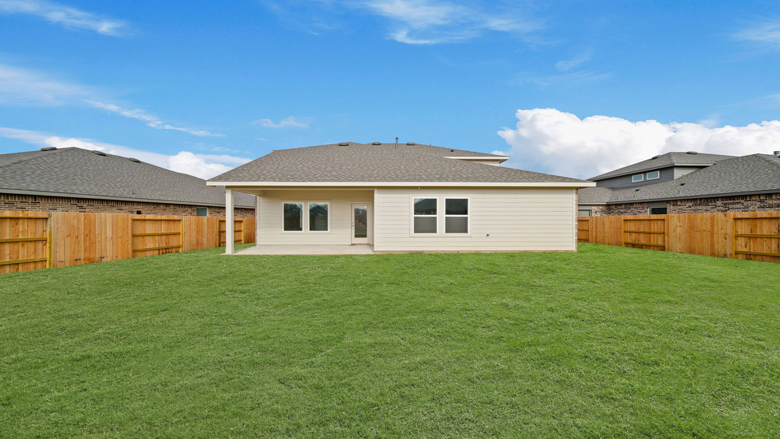 Fully Landscaped backyard