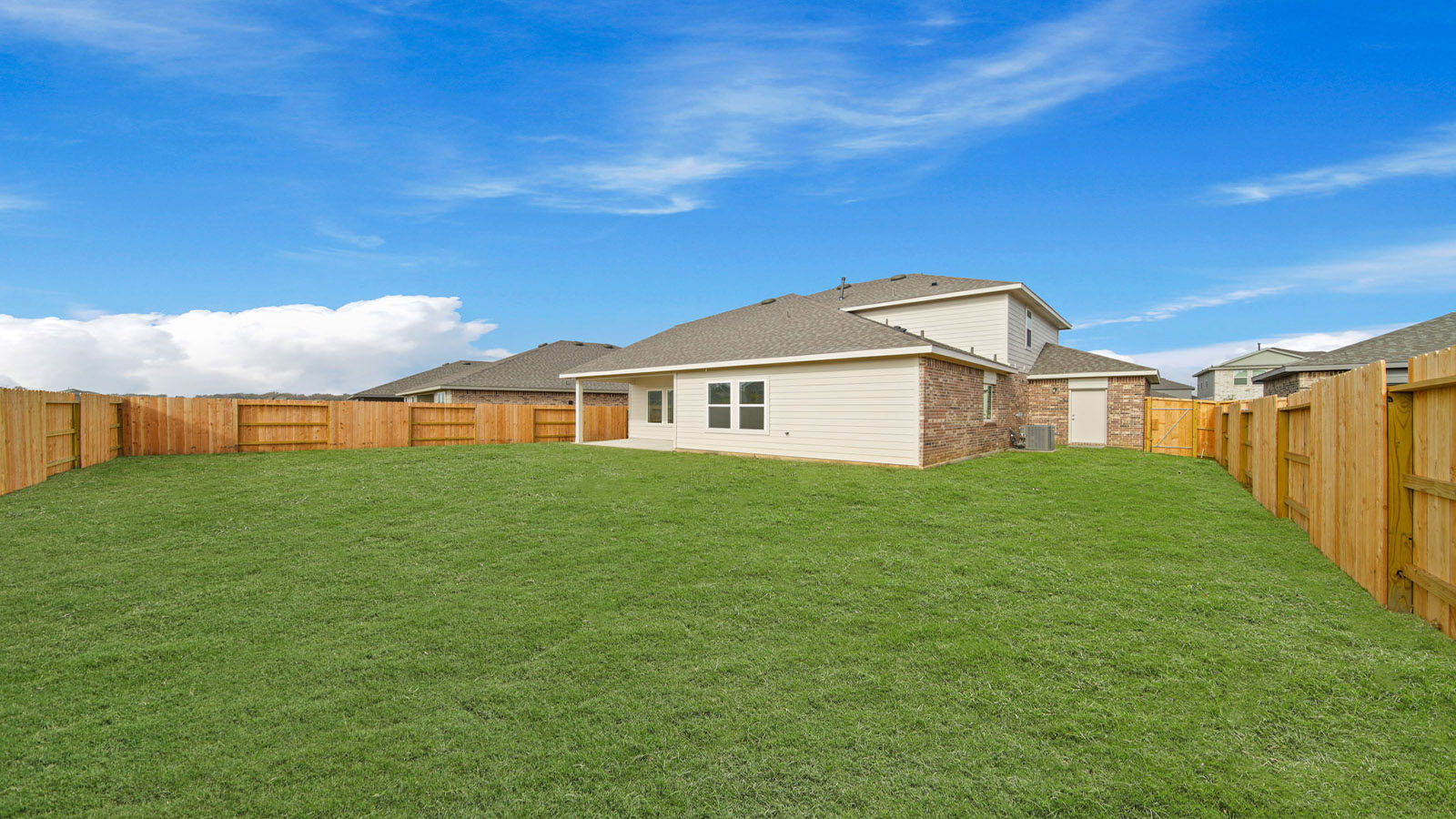 Fully Landscaped backyard