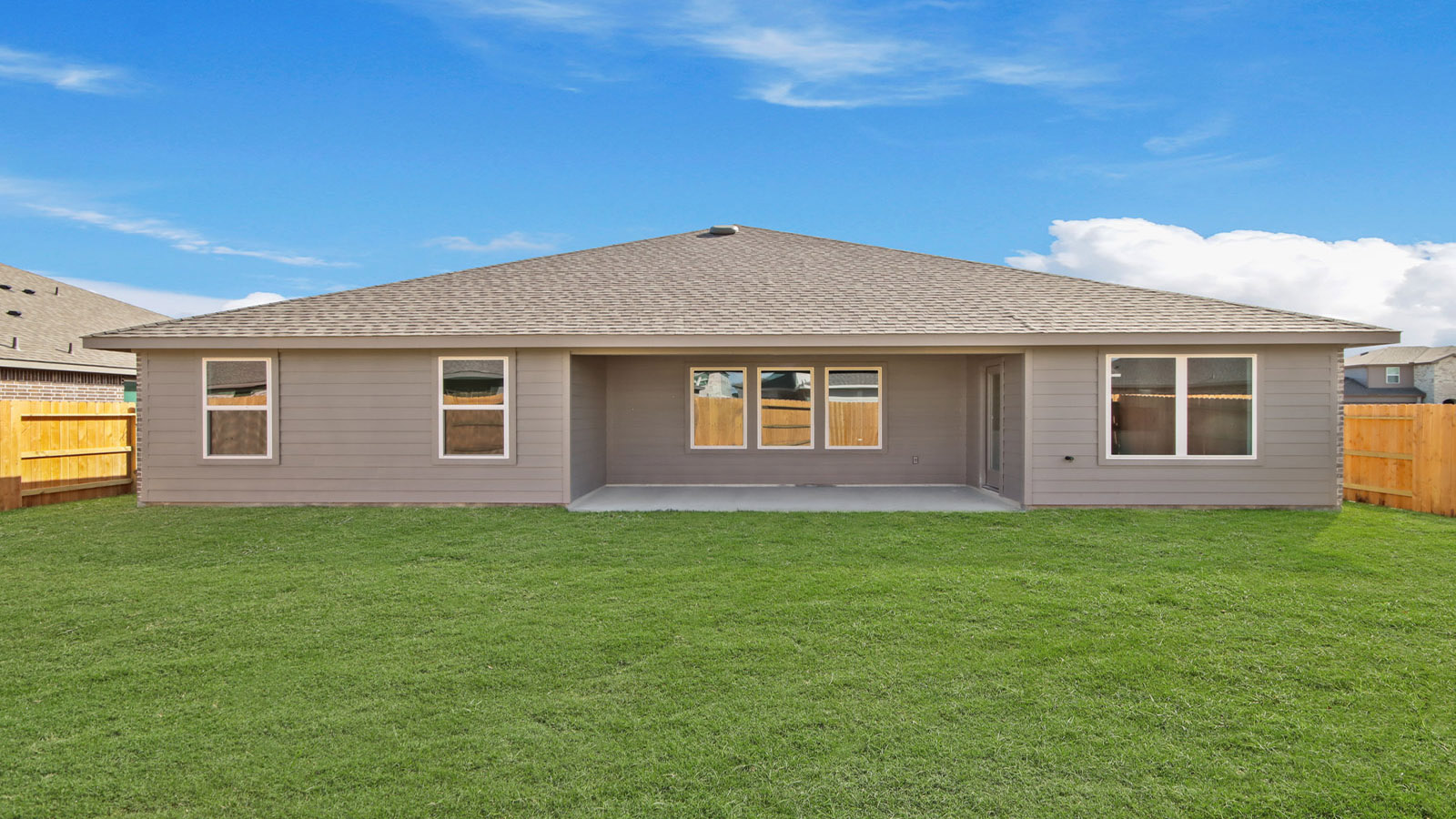 Fully Landscaped backyard