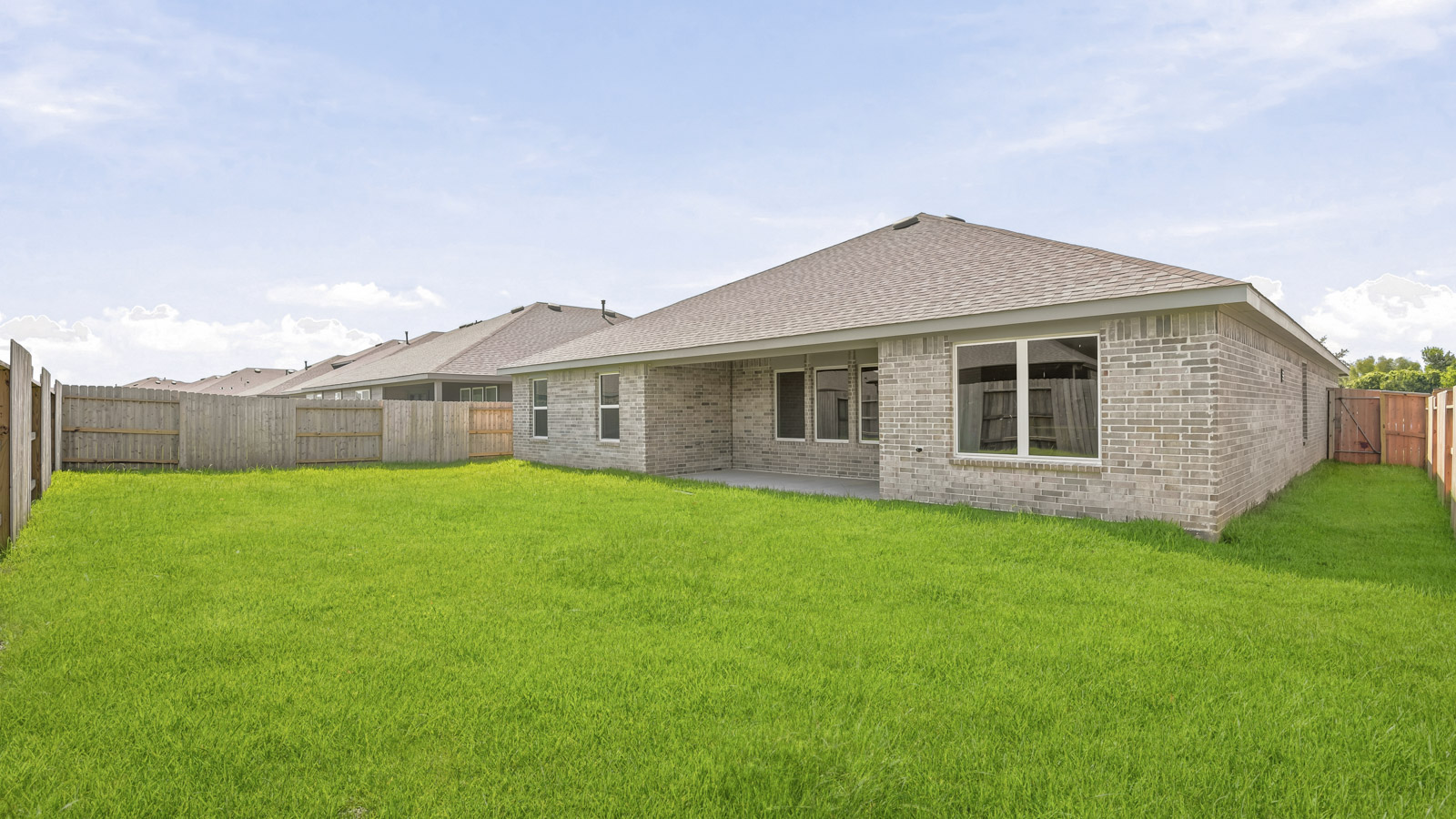 Fully Landscaped backyard