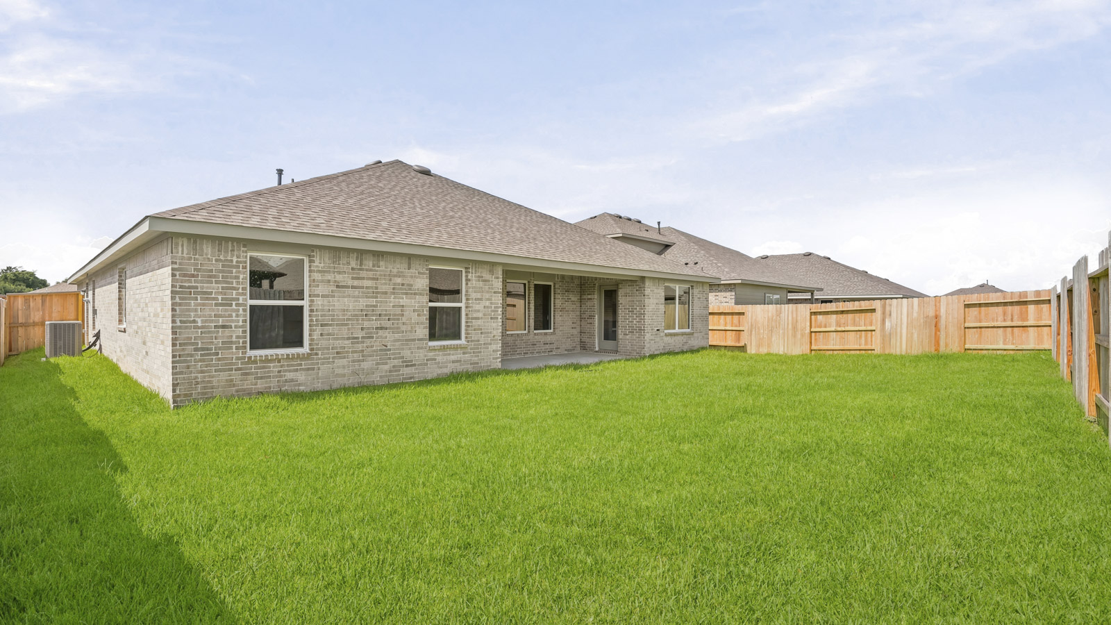 Fully Landscaped backyard