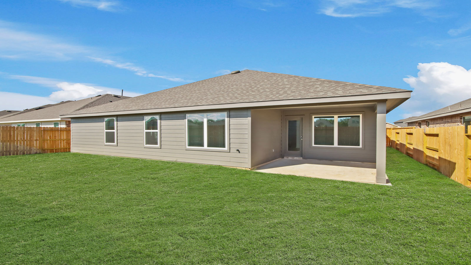 Fully Landscaped backyard