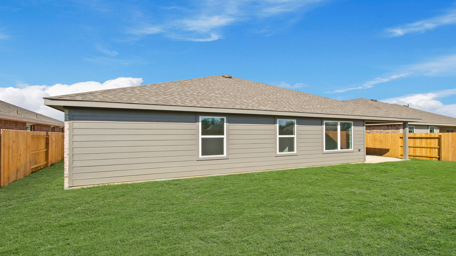 Fully Landscaped backyard